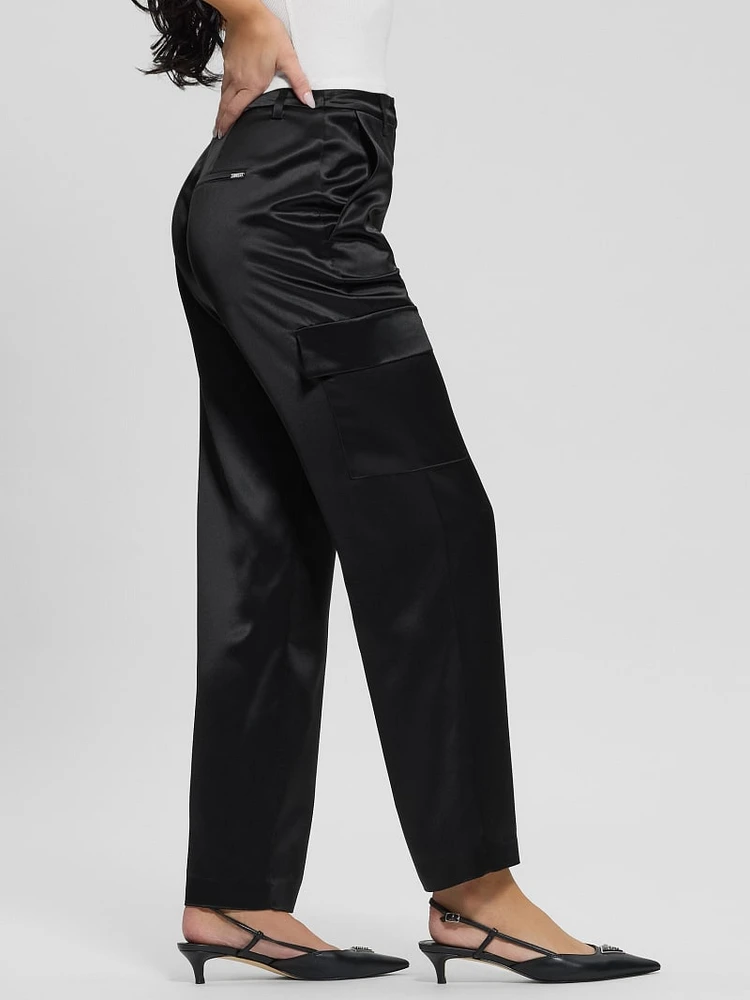 Megan Cargo Satin Pants