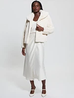 Eco Anastasia Midi Satin Skirt