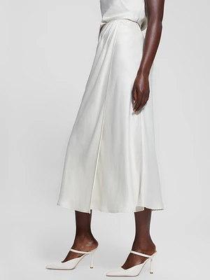 Eco Anastasia Midi Satin Skirt