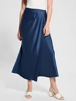 Eco Anastasia Midi Satin Skirt