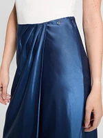 Eco Anastasia Midi Satin Skirt