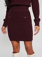 Zylee Wool-Blend Sweater Skirt