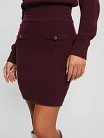 Zylee Wool-Blend Sweater Skirt