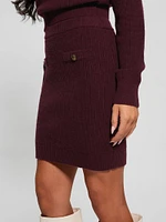 Zylee Wool-Blend Sweater Skirt