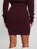 Zylee Wool-Blend Sweater Skirt