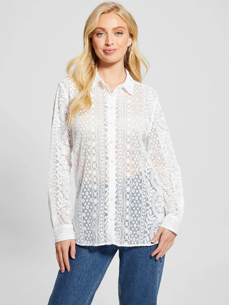 Deloris Embroidered Top