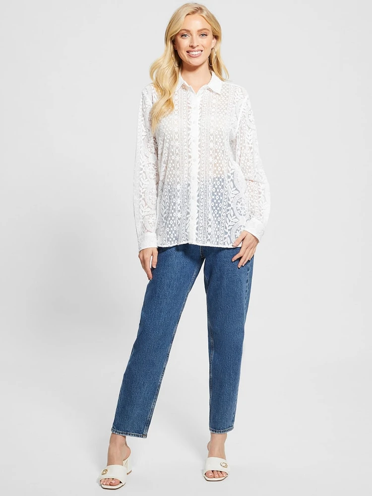 Deloris Embroidered Top