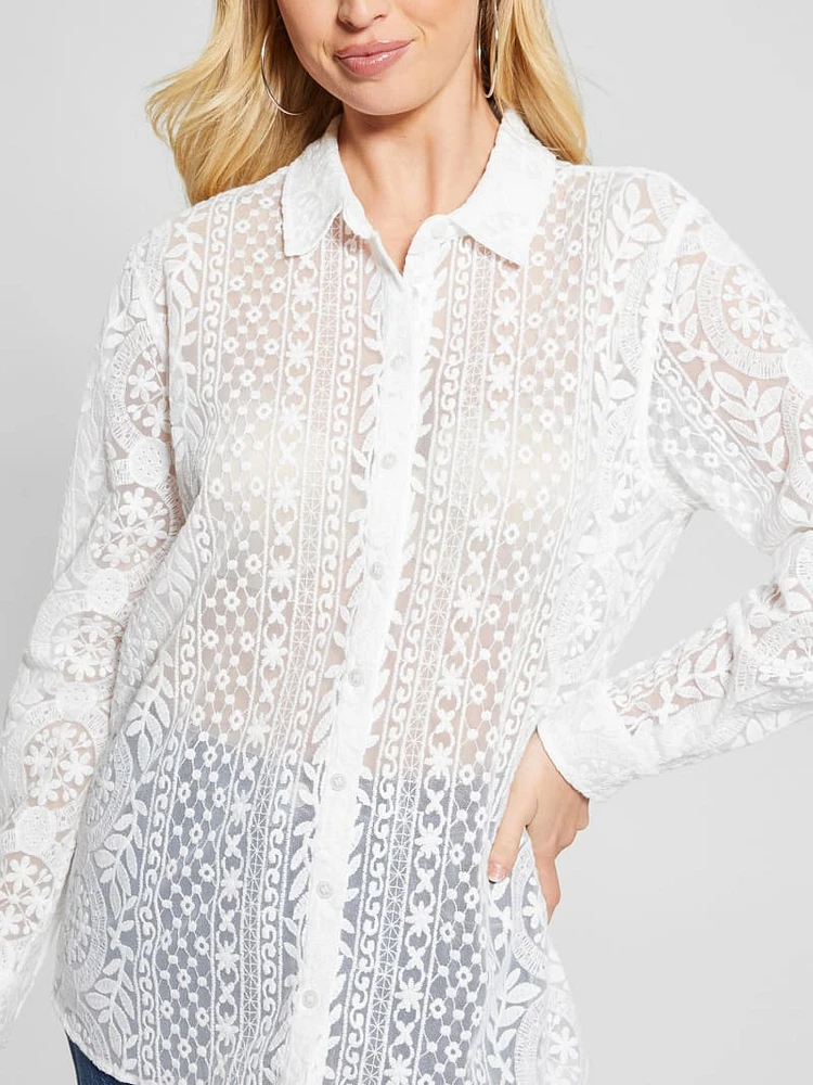 Deloris Embroidered Top