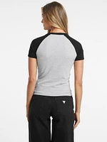Slim Crest Logo Raglan Tee