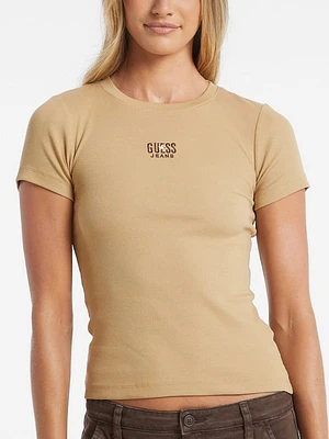 Slim Embroidered Logo Tee