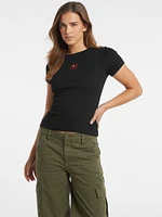 Slim Embroidered Logo Tee
