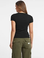 Slim Embroidered Logo Tee