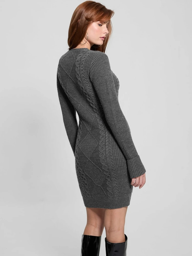 Serena Cable Sweater Dress