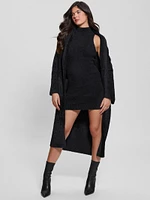 Vero Fuzzy Sweater Dress