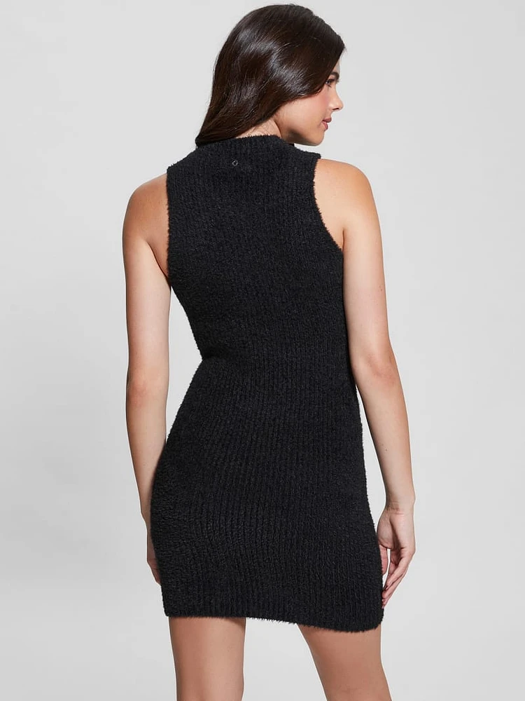 Vero Fuzzy Sweater Dress