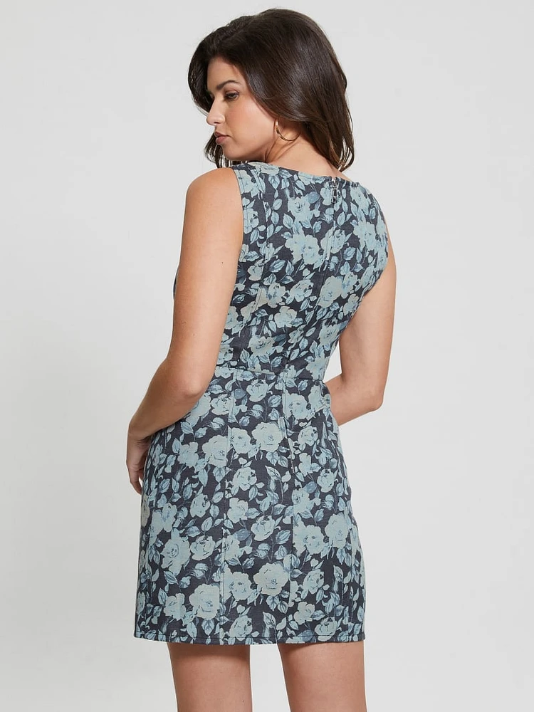 Margaux Floral Denim Dress