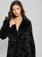 Ada Longline Faux-Fur Coat