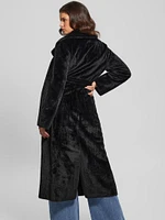 Ada Longline Faux-Fur Coat