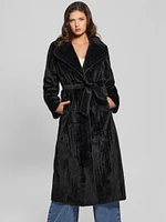 Ada Longline Faux-Fur Coat