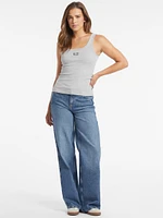Slim Embroidered Logo Tank