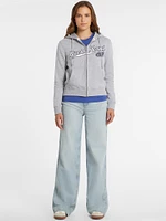 Classic Logo Patch Zip-Up Hoodie