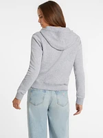 Classic Logo Patch Zip-Up Hoodie