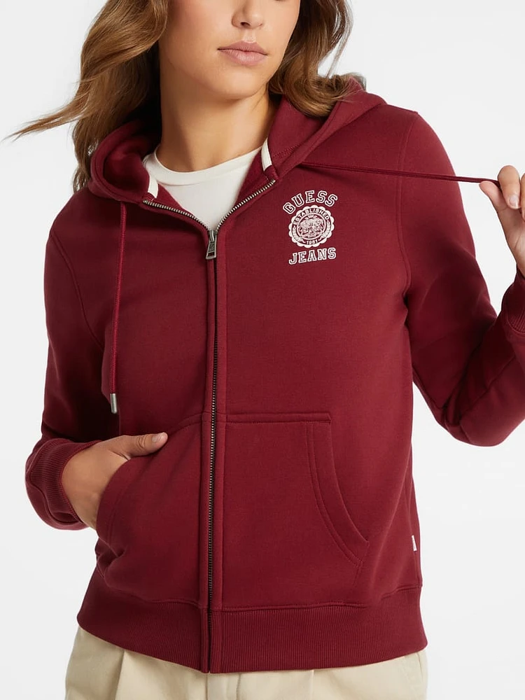 Classic Stamp Logo Zip-Up Hoodie