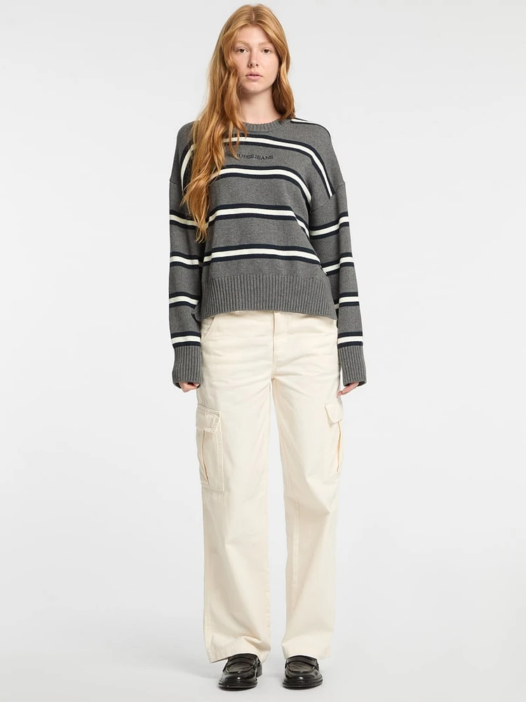 Striped Logo Sweater