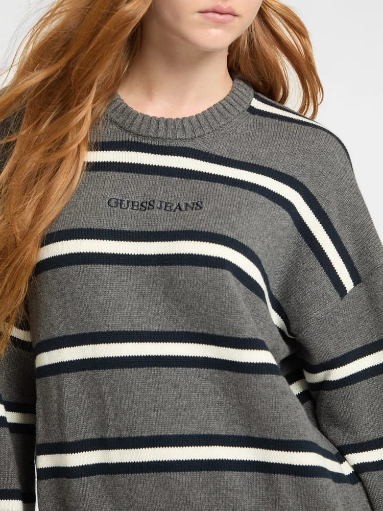 Striped Logo Sweater