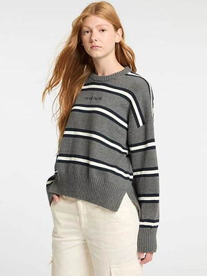 Striped Logo Sweater