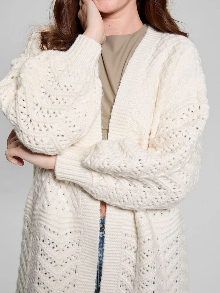 Eco Valeria Mixed Stitch Cardigan