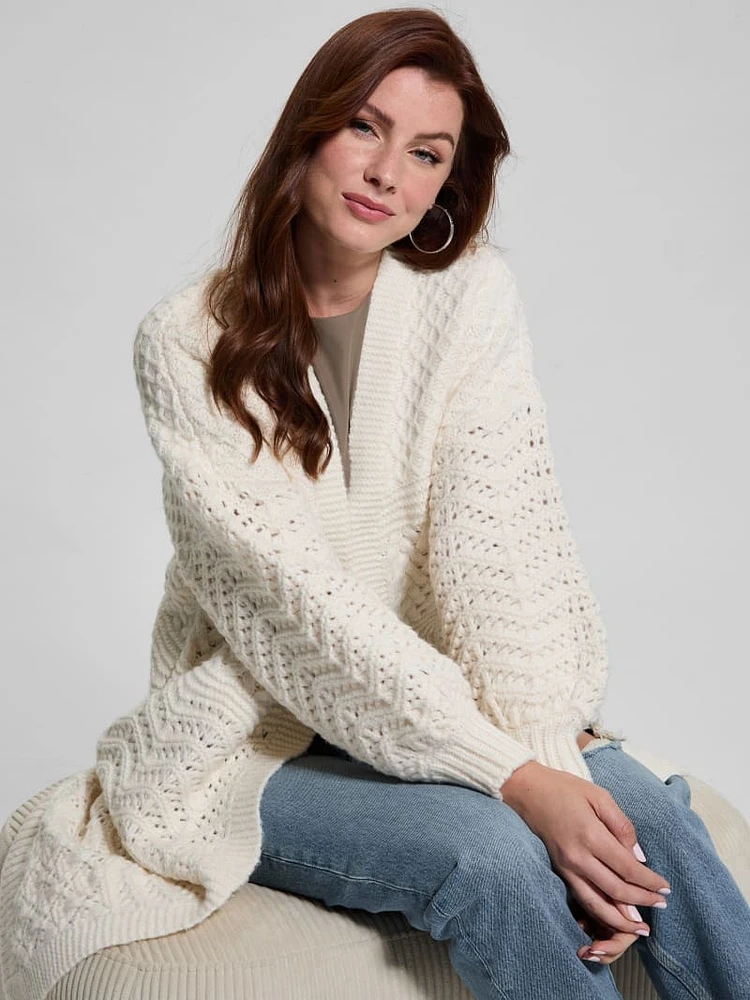 Eco Valeria Mixed Stitch Cardigan