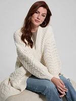 Eco Valeria Mixed Stitch Cardigan