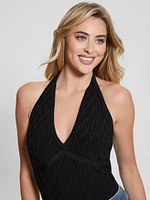 Lucia Wavy Sweater Halter Top