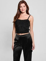 Keyla Fuzzy Sweater Crop Cami