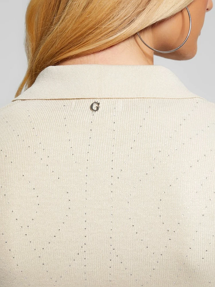 Giovanna Rhinestone Sweater Shirt