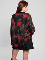 Eco Roses Oversized Sweater