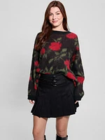 Eco Roses Oversized Sweater