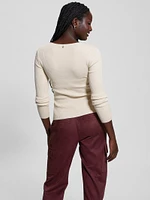 Eco Cirila Ribbed Sweater Top