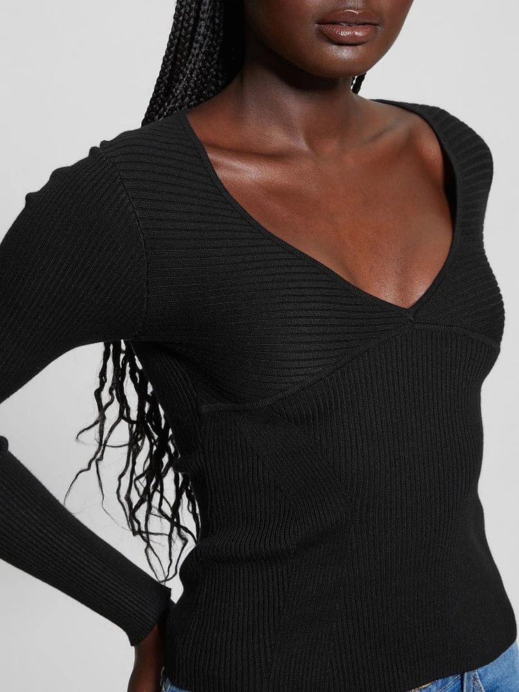 Eco Cirila Ribbed Sweater Top
