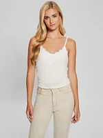 Eco Mena Lace-Trim Sweater Cami