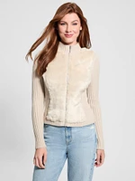 Eco Mila Faux-Fur Zipped Cardigan