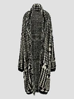 Lee Fringed & Patchwork Long Cardigan