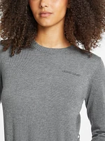 Silk and Wool-Blend Crew Logo Sweater