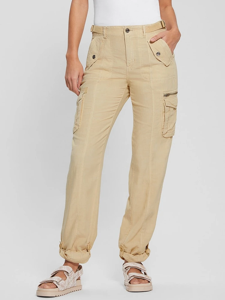 Nessi Linen Cargo Pants