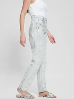 Mom Rhinestone Jeans