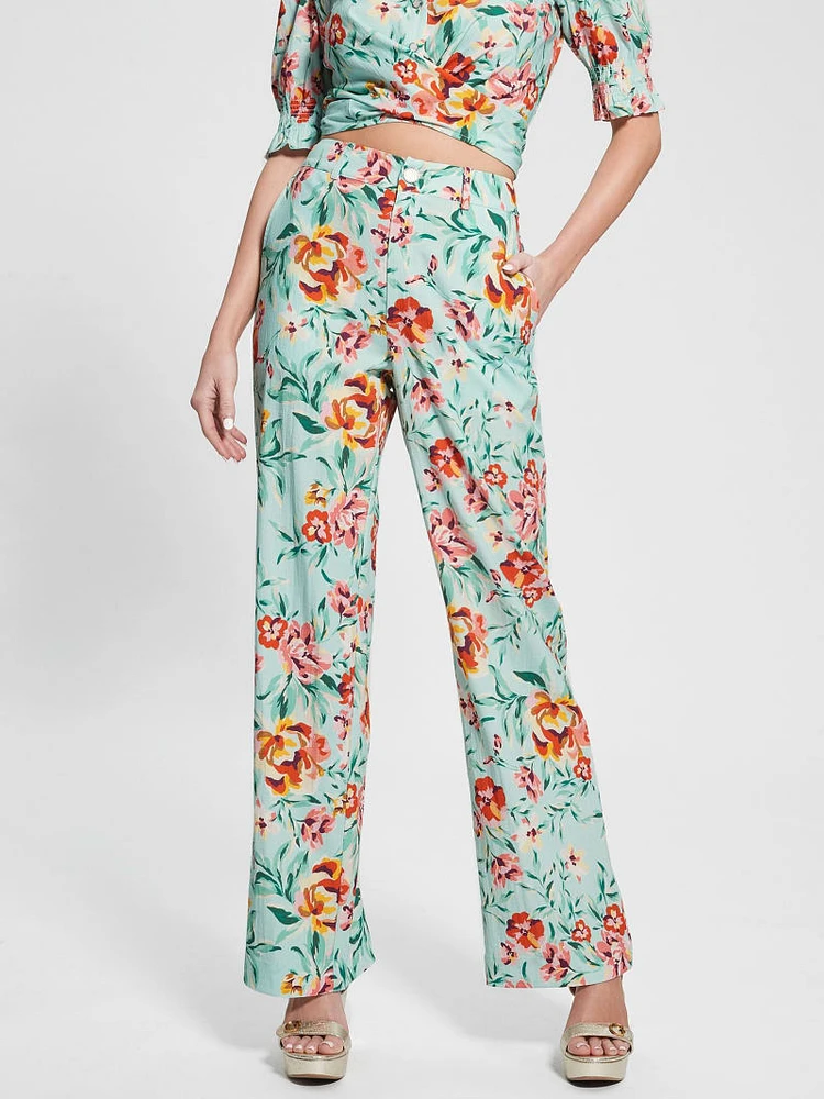 Adele Straight Leg Floral Pant