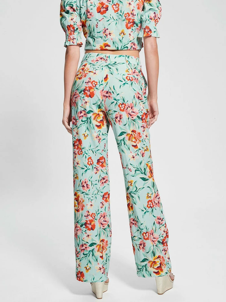 Adele Straight Leg Floral Pant