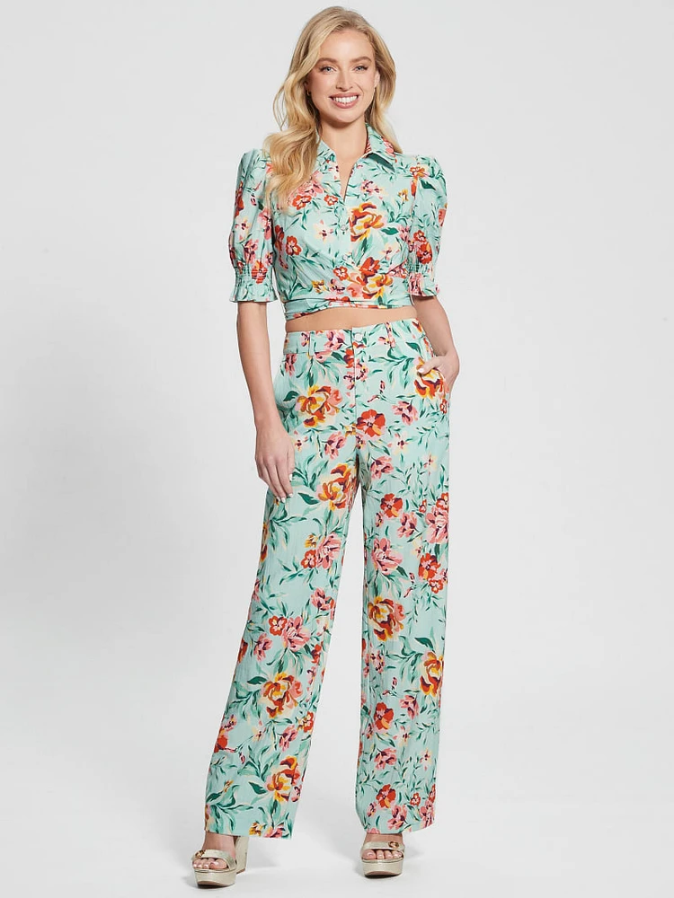 Adele Straight Leg Floral Pant