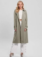 Eco Micole Satin Trench Coat